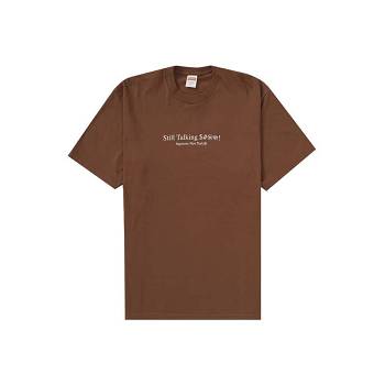 Brown Supreme Still Talking T Shirts | IN396ZG